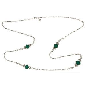COPY - Stephen Webster Silver Chrysoprase Quartz Necklace
